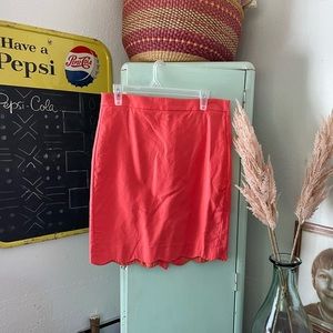 J. Crew Pencil Skirt, size 4, Coral Color